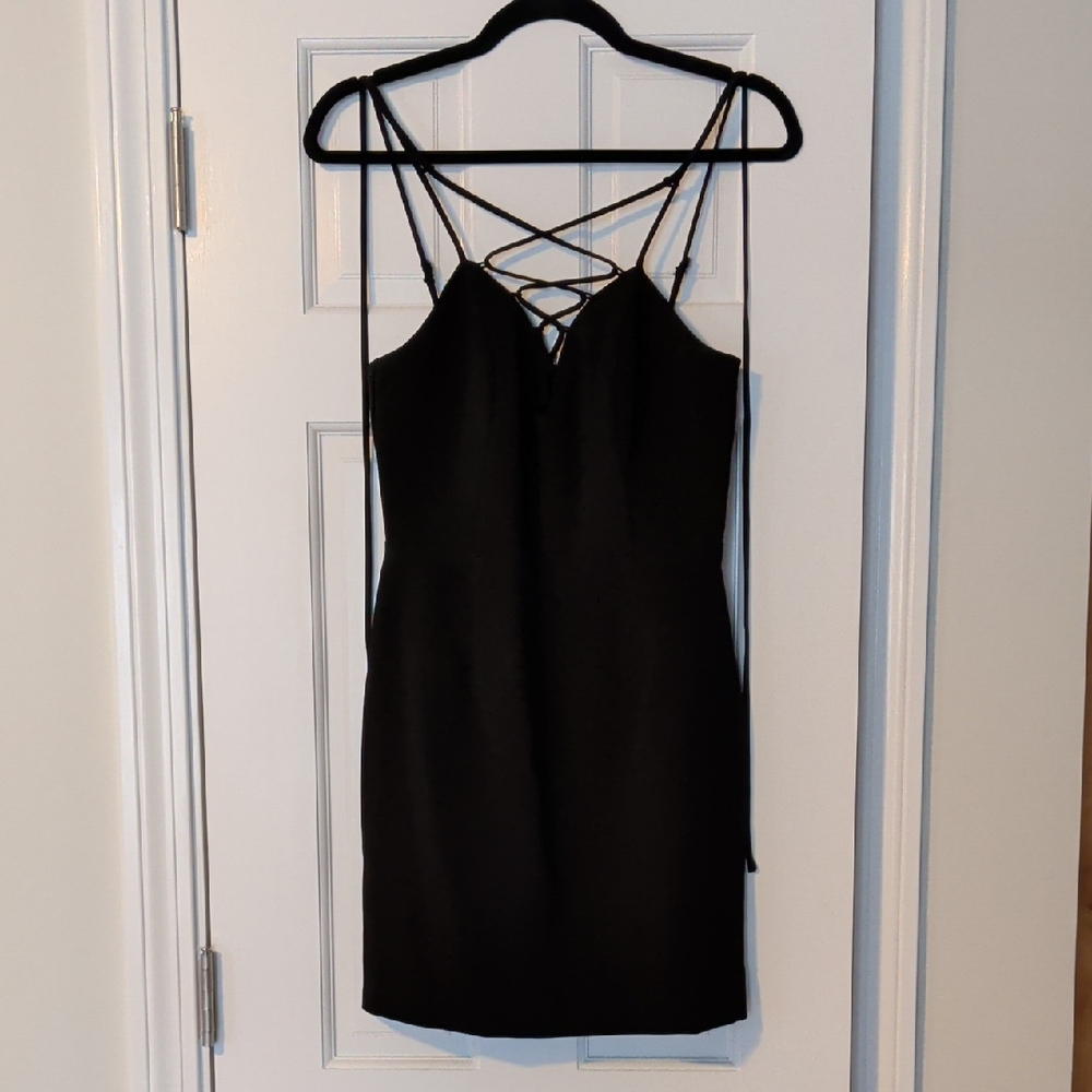 Sugarlips Elegant Black Strappy Dress